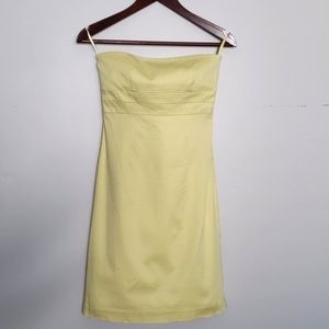 NWOT Banana Republic Strapless Yellow Dress | 0